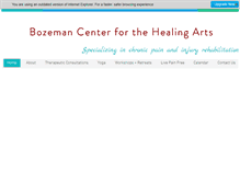 Tablet Screenshot of bozemanhealingarts.com